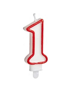 Bougie Anniversaire Numéro 1 (12 Unités) 2