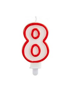Bougie Anniversaire Numéro 8 (12 Unités) 2