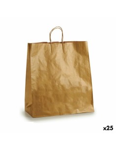 Sac en papier Pincello 46491-ORO Doré 46 x 16 x 60 cm (25 Unités)