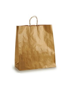 Sac en papier Pincello 46491-ORO Doré 46 x 16 x 60 cm (25 Unités) 2
