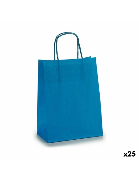 Sac en papier Pincello 18242 Bleu 18 x 8 x 31 cm (25 Unités)