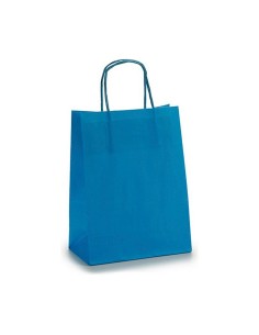 Sac en papier Pincello 18242 Bleu 18 x 8 x 31 cm (25 Unités) 2