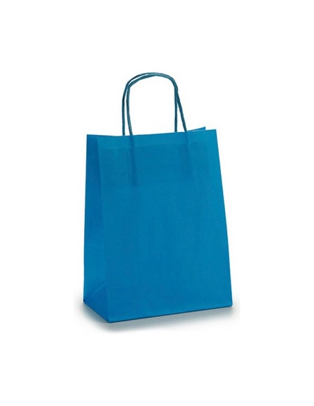 Sac en papier Pincello 18242 Bleu 18 x 8 x 31 cm (25 Unités)