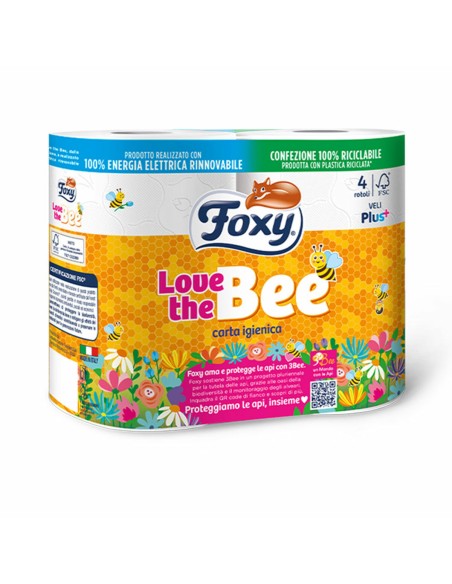 Papier Toilette Foxy Love the bee (4 Unités)