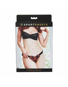 Harnais New Comers Sportsheets Noir/Rouge 100 % Polyuréthane 2