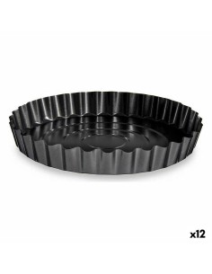 Moule pour four Kinvara CK56493 Gris foncé Métal Acier au carbone Ø 28 cm (12 Unités)