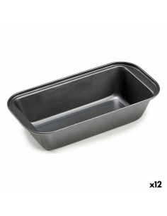 Moule rectangulaire Kinvara CK80899 Gris foncé Métal Acier au carbone (12 Unités)