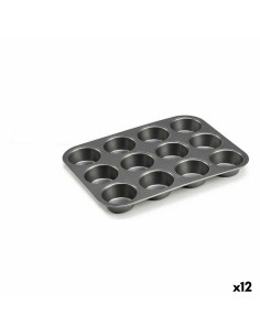 Moule à pâtisserie Kinvara CK57179 Gris foncé Métal Acier au carbone 20 x 2 x 26 cm (12 Unités)