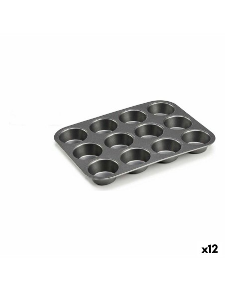 Moule à pâtisserie Kinvara CK57179 Gris foncé Métal Acier au carbone 20 x 2 x 26 cm (12 Unités)