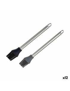 Brosse de cuisine Kinvara KT3657(T/C)HB Silicone Acier inoxydable 28 x 4,5 X 2 cm (12 Unités)