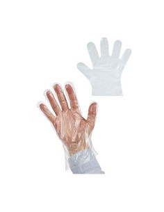 Gants Jetables Lot Transparent Plastique (12 Unités) 2