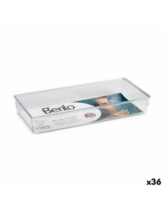 Organisateur polyvalent Berilo CH99113 Transparent Plastique 15,5 x 5,5 x 34,5 cm Polyvalents (36 Unités)