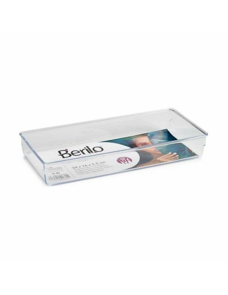 Organisateur polyvalent Berilo CH99113 Transparent Plastique 15,5 x 5,5 x 34,5 cm Polyvalents (36 Unités)