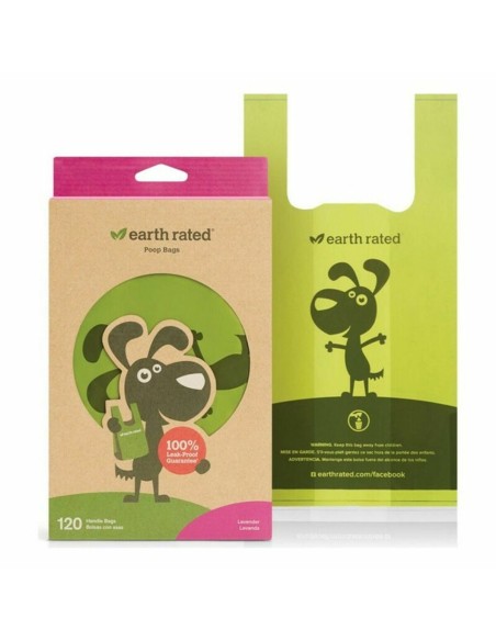 Sacs Earth Rated 870856100069 Lavande Animaux de compagnie (120 uds)