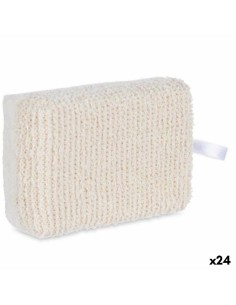 Éponge Corporelle Berilo B7081-7 Blanc Beige 14 x 5 x 9 cm (24 Unités)