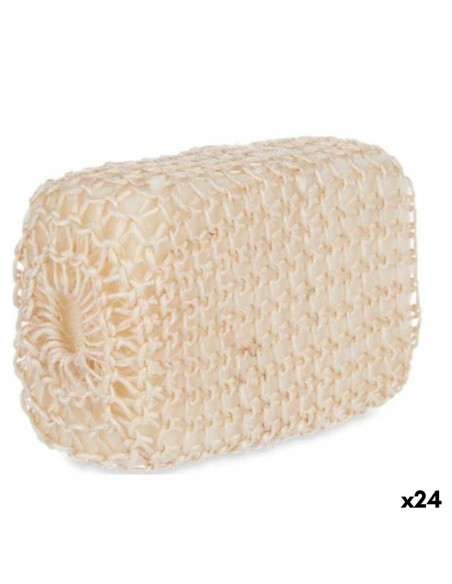Éponge Corporelle Berilo B7083-7 Blanc Beige 9 x 14 x 6 cm (24 Unités)