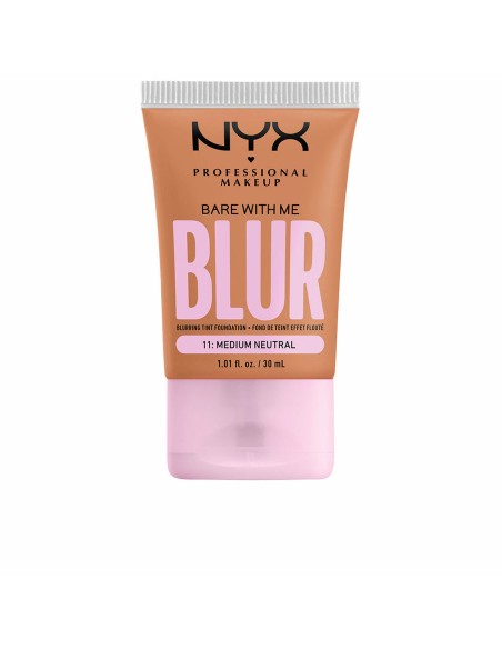 Base de Maquillage Crémeuse NYX Bare With Me Blur Nº 14 Medium tan 30 ml