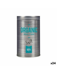 Salière Kinvara Organic Gris Fer blanc 10,4 x 18,2 x 10,4 cm Sel (24 Unités)