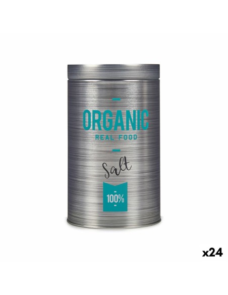 Salière Kinvara Organic Gris Fer blanc 10,4 x 18,2 x 10,4 cm Sel (24 Unités)