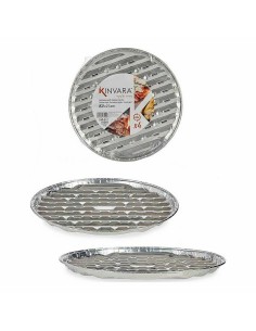 Moule à pizza Kinvara 64300 Argenté Aluminium 32 x 3 x 32 cm Jetable Pizza (24 Unités) 2