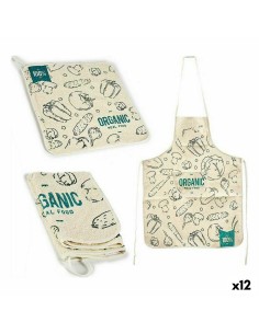 Ensemble de Cuisine Kinvara Organic Bleu Blanc 2 Pièces