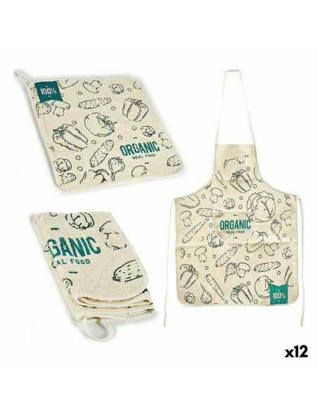 Ensemble de Cuisine Kinvara Organic Bleu Blanc 2 Pièces