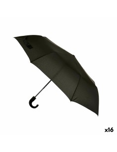 Parapluie Noir Métal Tissu 100 x 100 x 62 cm (16 Unités)