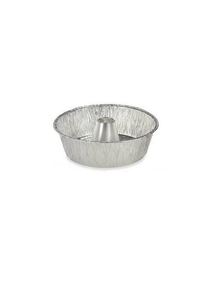 Moule à flan Kinvara 30287C Argenté Aluminium 25 x 7,7 x 25 cm Jetable Flan (12 Unités)