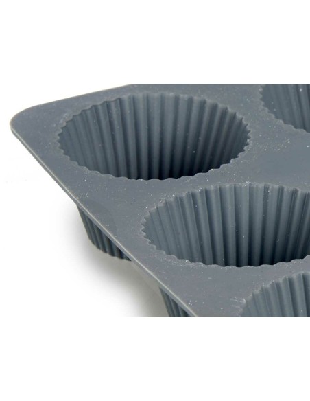 Moules à Muffins Kinvara HH421 Gris clair Gris foncé 22 x 3 x 22 cm Madeleines (6 Unités)