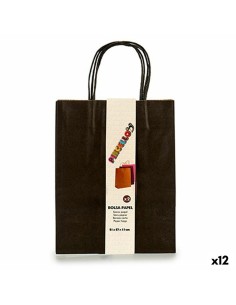 Ensemble de Sacs Pincello 1703690 Noir 11 x 36 x 21 cm Papier (12 Unités)