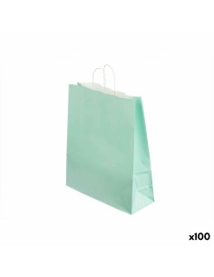Sac en papier Pincello 34069 Vert 32 X 12 X 50 cm (100 Unités)