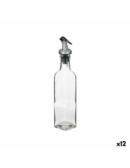 Huilier Vivalto YHP-F0421A/DH12 Transparent verre Acier 250 ml 5 x 24,5 x 5 cm (12 Unités)