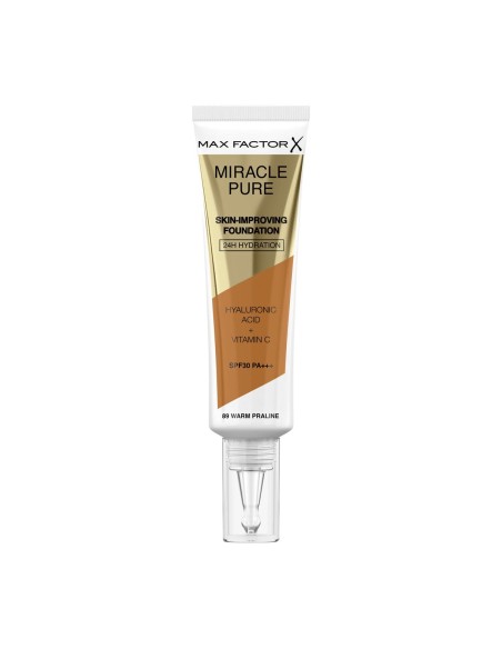 Base de Maquillage Crémeuse Max Factor Miracle Pure Nº 89 Warm praline Spf 30 30 ml