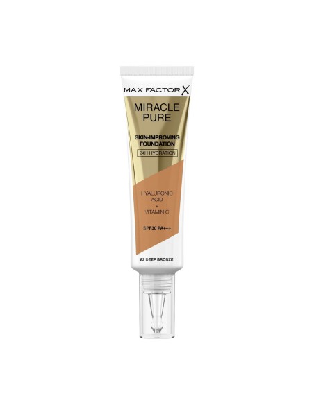 Base de Maquillage Crémeuse Max Factor Miracle Pure Nº 82 Deep bronze Spf 30 30 ml
