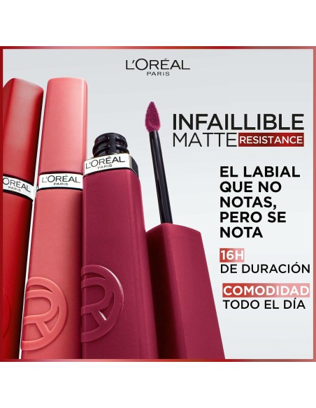 Rouge à lèvres liquide L'Oreal Make Up Infaillible Matte Resistance Wine not? Nº 500 (1 Unités)