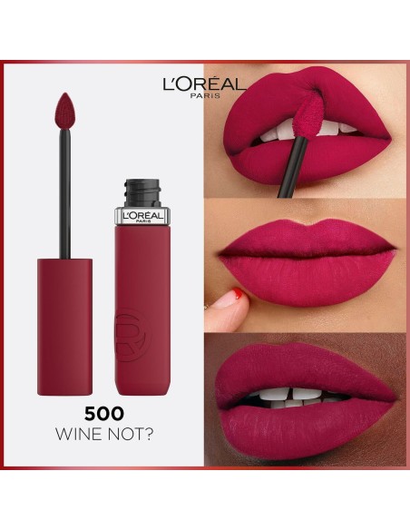 Rouge à lèvres liquide L'Oreal Make Up Infaillible Matte Resistance Wine not? Nº 500 (1 Unités)