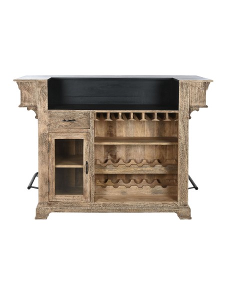 Meuble bar Home ESPRIT Marron Noir Naturel 152 x 61 x 107 cm BAR
