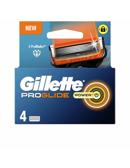 Lame de Rasage Gillette Fusion Proglide Power (4 Unités)