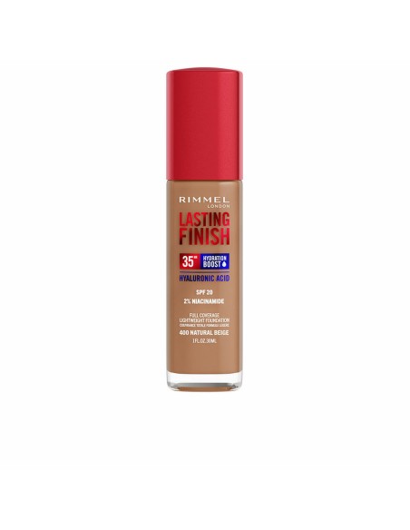Base de maquillage liquide Rimmel London Lasting Finish Nº 400 Natural Beige Spf 20 30 ml
