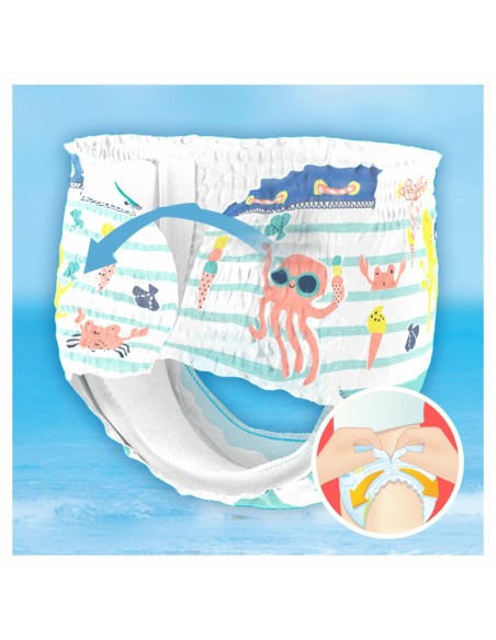Couches jetables Dodot Splashers 5-6 14 Kg (10 Unités)