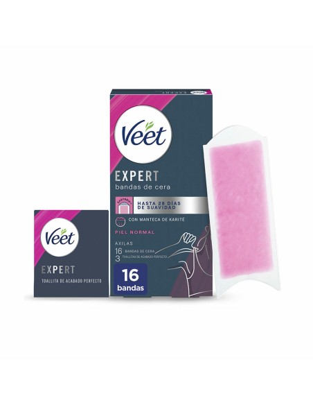 Bandes Épilatoire Corporelles Veet Expert Aisselles (16 Unités)