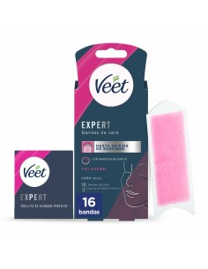 Bandes Épilatoire Faciales Veet Expert (16 Unités)