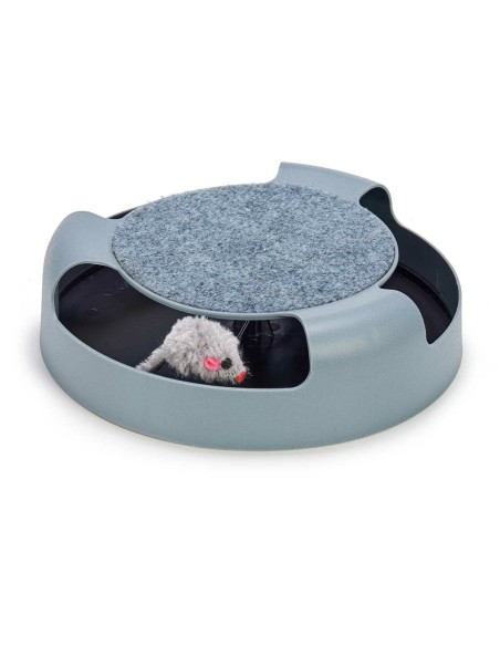 Jouet pour chats Souris Rueda Gris polypropylène 25 x 6,5 x 25 cm