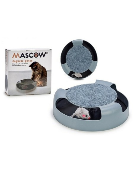 Jouet pour chats Souris Rueda Gris polypropylène 25 x 6,5 x 25 cm