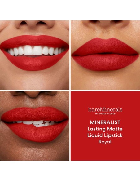 Rouge à lèvres liquide bareMinerals Mineralist Royal 4 ml