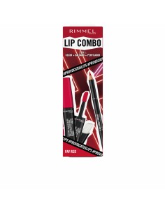 Set de Maquillage Rimmel London Lip Combo 3 Pièces Fav Red