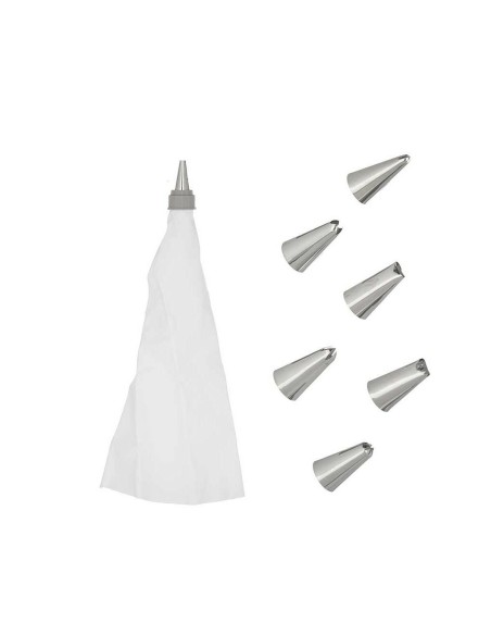Poche à douille pour pâtisserie Kinvara KT213109 Blanc (12 Unités)