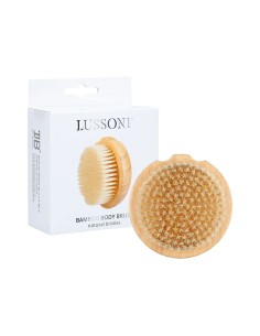Brosse nettoyante et exfoliante Lussoni Bamboo Rond