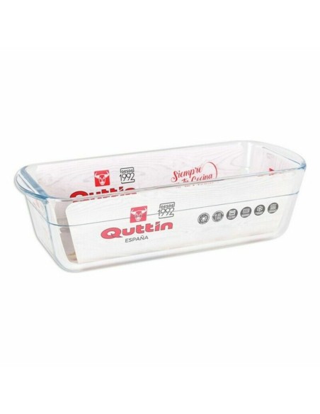 Moule rectangulaire Quttin 63079 1,7 L verre 28,2 x 11,6 x 7,7 cm (6 Unités)