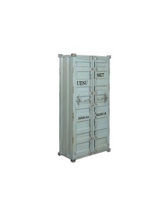 Range Bouteilles Home ESPRIT Turquoise Métal Bois MDF 76,5 x 39,5 x 157,5 cm